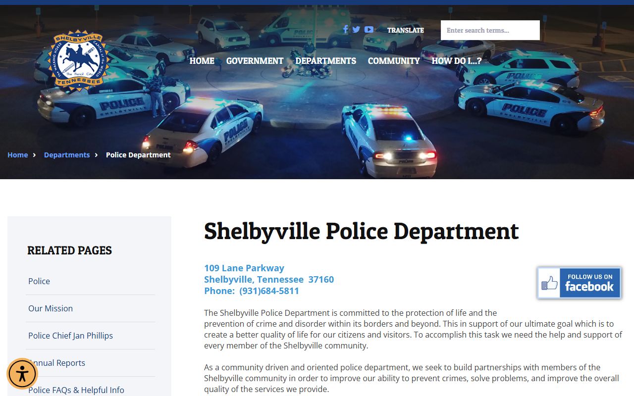Shelbyville DUI records from the municipal court