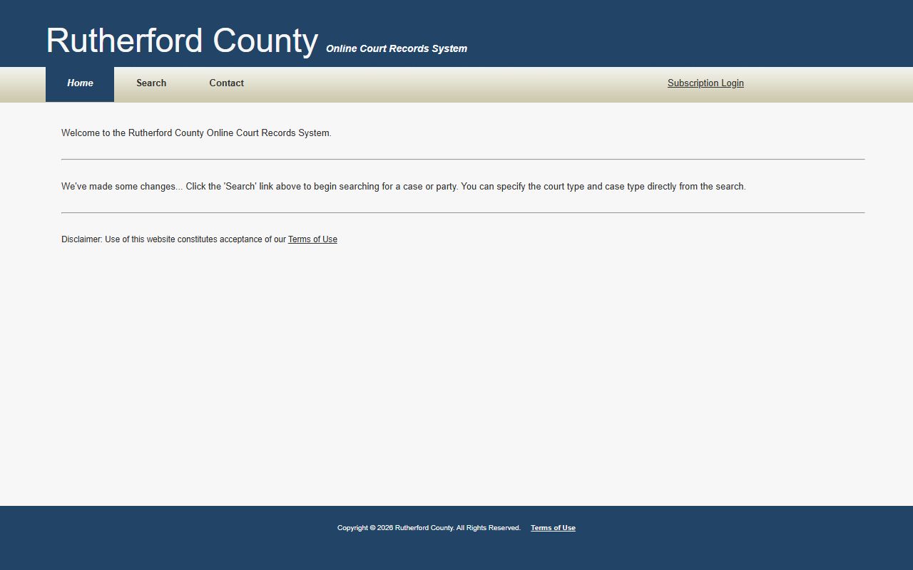 Smyrna DUI Records from the county court records portal