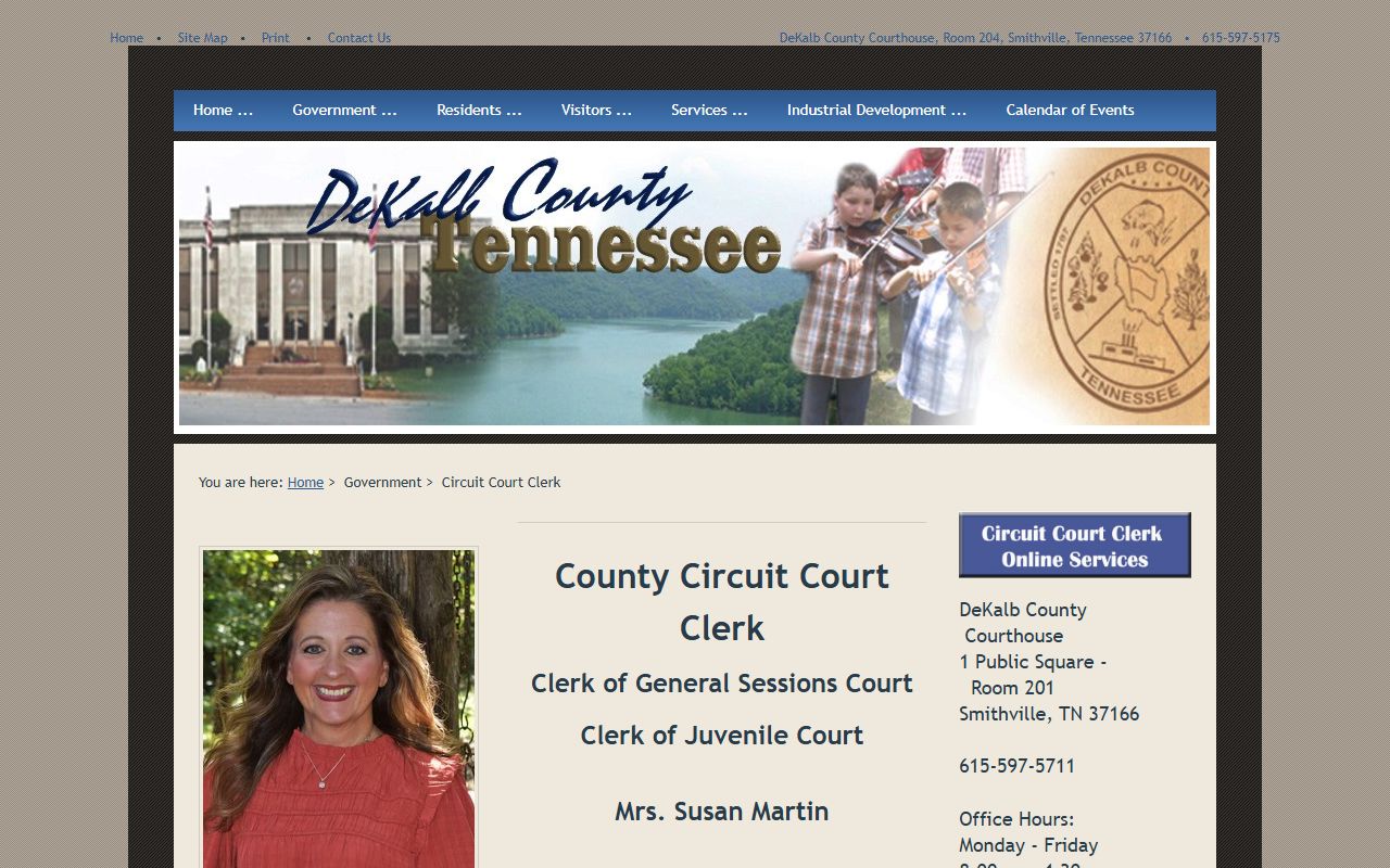 DeKalb County DUI Records at the DeKalb County Circuit Court Clerk