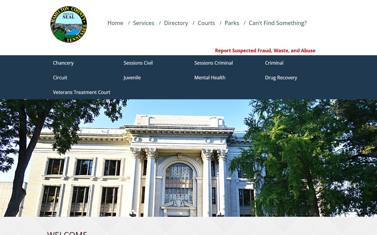 Hamilton County DUI Records General Sessions Court page