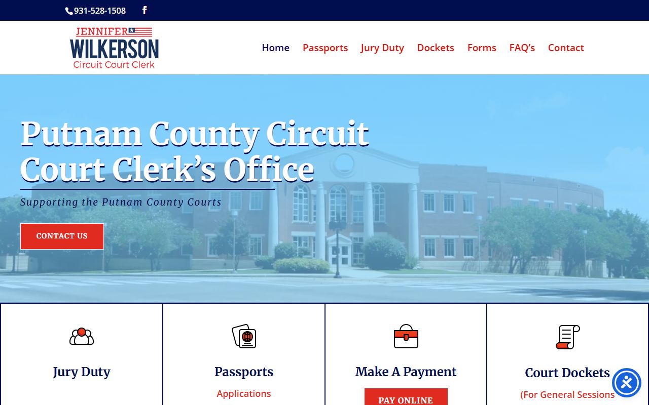 Putnam County DUI records at the Circuit Court Clerk