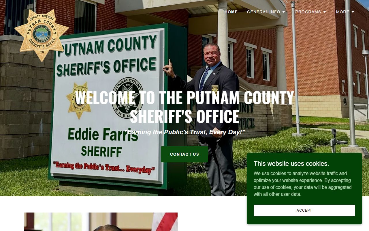Putnam County DUI records at the Sheriff's Office