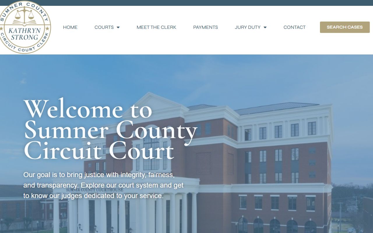 Sumner County DUI records at the county courts portal